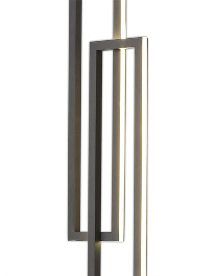 Mantra Fusion Mural Floor Lamp, 48W LED, 3000K, 3840lm, IP20, Matt Black, 3yrs Warranty
