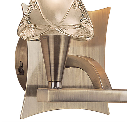 Mantra Rosa Del Desierto Wall Light Switched 2 Light G9, Antique Brass