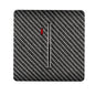 Trendi Switch 1 Gang 45 Amp Modern Designer Cooker Switch with Neon in Carbon Fibre