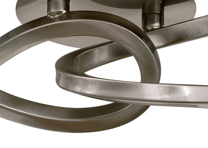 Mantra Alaska GU10 40cm Ceiling 4 Light L1/SGU10, Satin Nickel, CFL Lamps INCLUDED