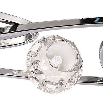 Mantra M5012 Lux Linear Pendant 5 Light G9 Line, Polished Chrome