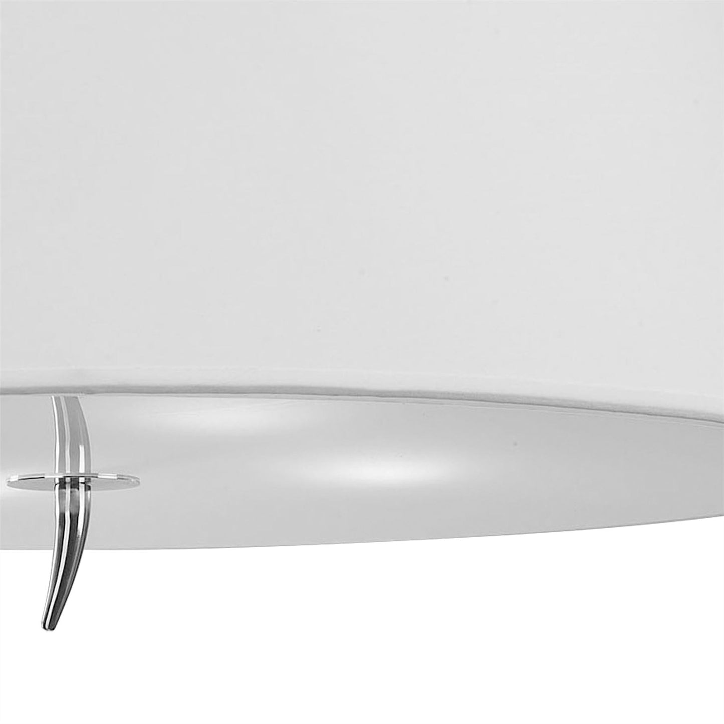 Mantra M1909 Ninette Ceiling 4 Light E27, Polished Chrome with Ivory White Shade