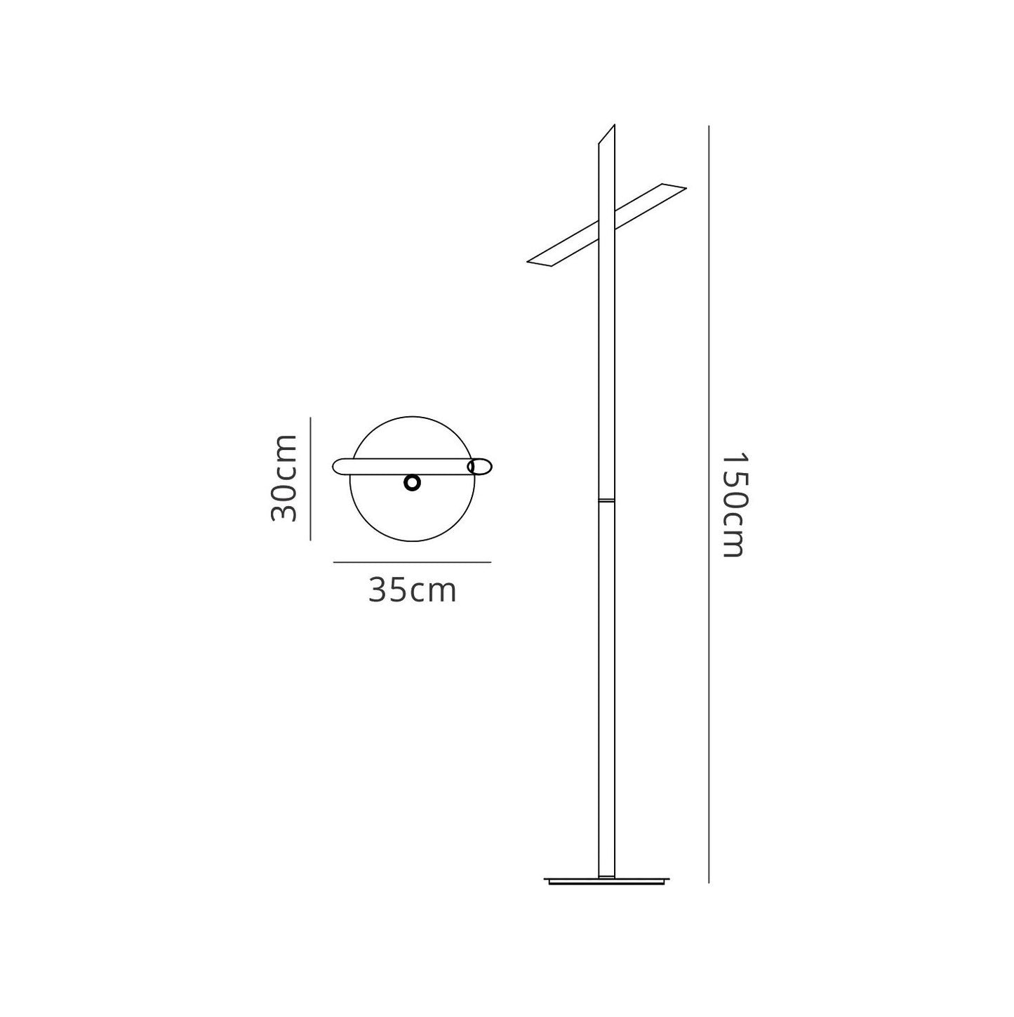 Mantra M5786 Take Blanco Floor Lamp 9W LED 3000K, 800lm, Dimmable, White, 3yrs Warranty