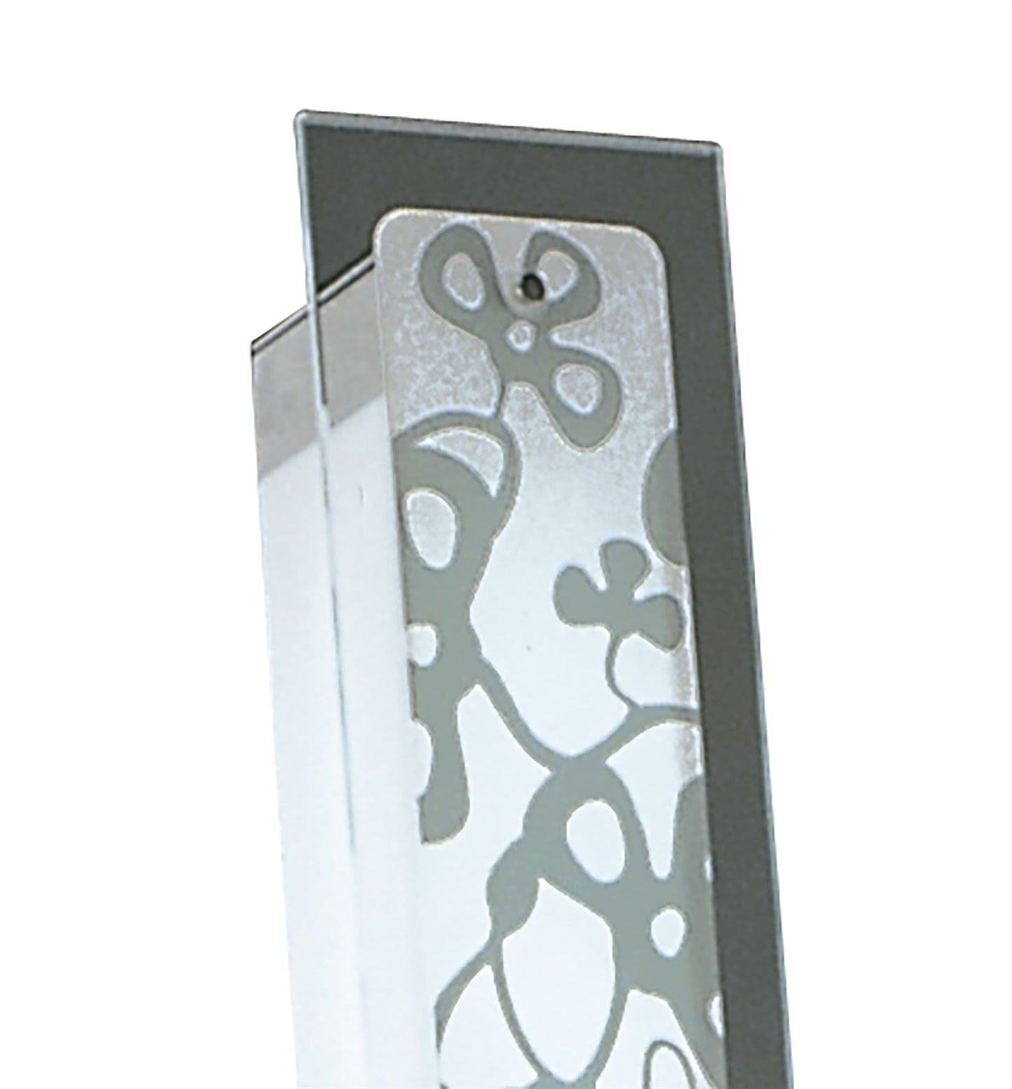 Mantra Euphoria Floor Lamp 2 Light T5, Polished Chrome/Opal White Glass, NOT LED/CFL Compatible