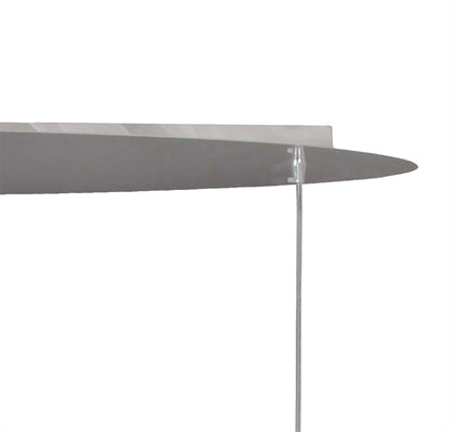 Mantra M5145 Organica Linear Pendant 3 Light E27 Line, Gloss White/Polished Chrome