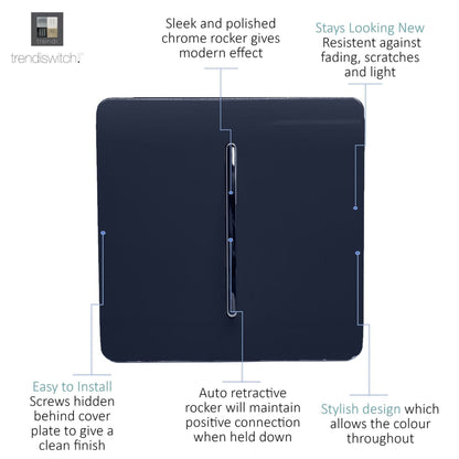 Trendi Artistic Modern Glossy  Home Automation Switch Navy