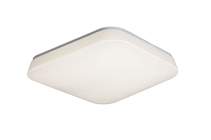 Mantra Fusion M3766 Quatro Ceiling/Wall 18W Medium LED 3000K, 1800lm, White Acrylic, 3yrs Warranty - M3766 Ceiling