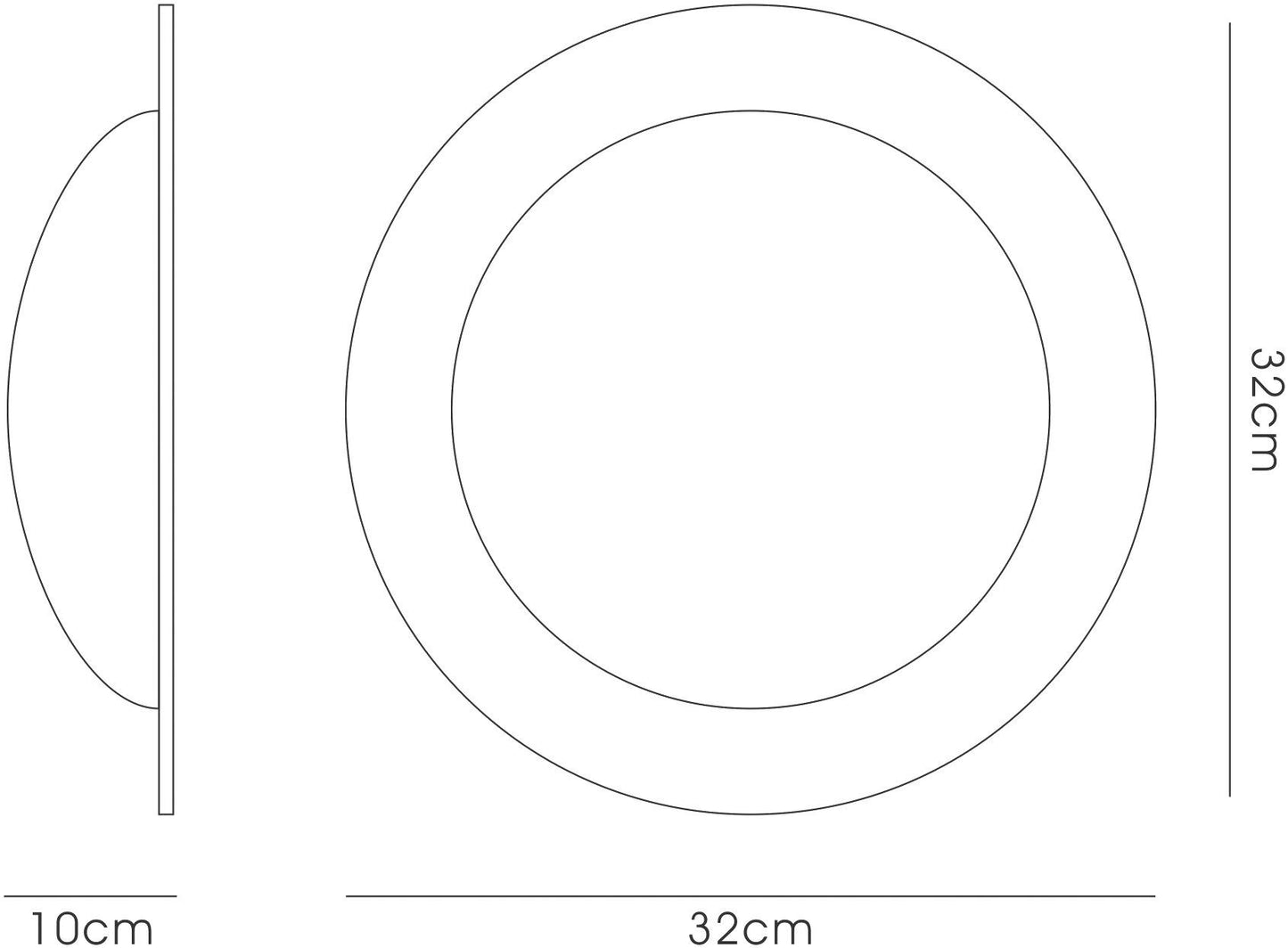 Diyas Ruby 32cm 1 Light Flush  Light Small Round Satin Nickel/Opal Glass Ceiling Light Fitting