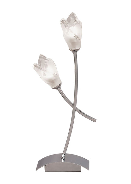 Mantra Pietra Table Lamp 2 Light G9, Polished Chrome