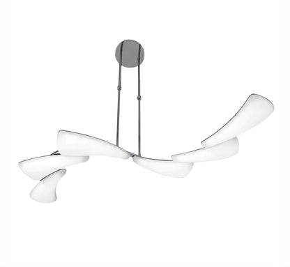 Mantra Mistral LED M3803 Mistral Telescopic 36W LED Line 3000K, 3240lm, Polished Chrome, Frosted Acrylic, 3yrs Warranty - M3803 Ceiling