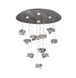 Mantra M5900 Nido Pendant 90cm Round 10 + 4 Lights 60W + 20W LED 3000K, 6560lm, Chrome, 3yrs Warranty Item Weight: 16.7kg