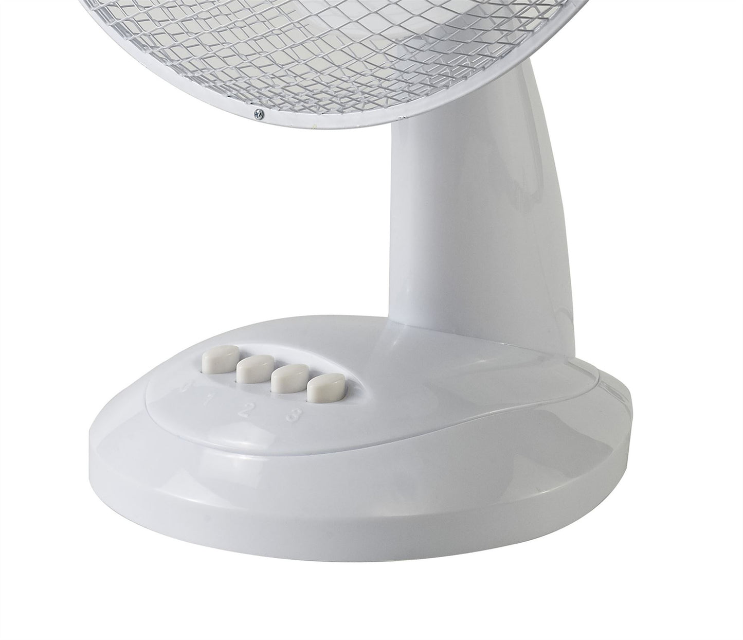 Airo 40W 12 Inch 3 Speed Oscillating Desk Fan in White