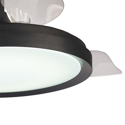 Mistral 51cm 50W LED Dimmable Ceiling Light With Built-In 28W DC Fan, 3000-6500K Remote Control, 3200lm, Black, 5yrs Warranty