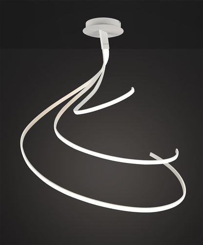 Mantra Nur XL M6007 Nur Blanco XL Square Semi Ceiling 80W LED 3000K, 6200lm, Dimmable White/Frosted Acrylic, 3yrs Warranty - M6007 Ceiling