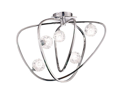 Mantra M5014 Lux Ceiling 5 Light G9, Polished Chrome