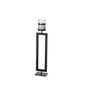 Diyas Home (DH) Nerissa Candle Holder 76cm Black/Clear Glass Art