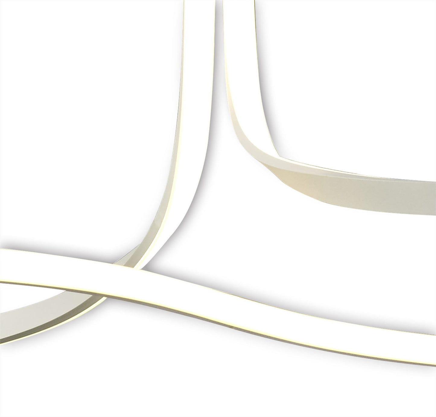 Mantra Nur XL Nur Blanco XL Rectangular Semi Flush 50W LED 4000K, 3900lm, Dimmable, White/Frosted Acrylic, 3yrs Warranty Ceiling