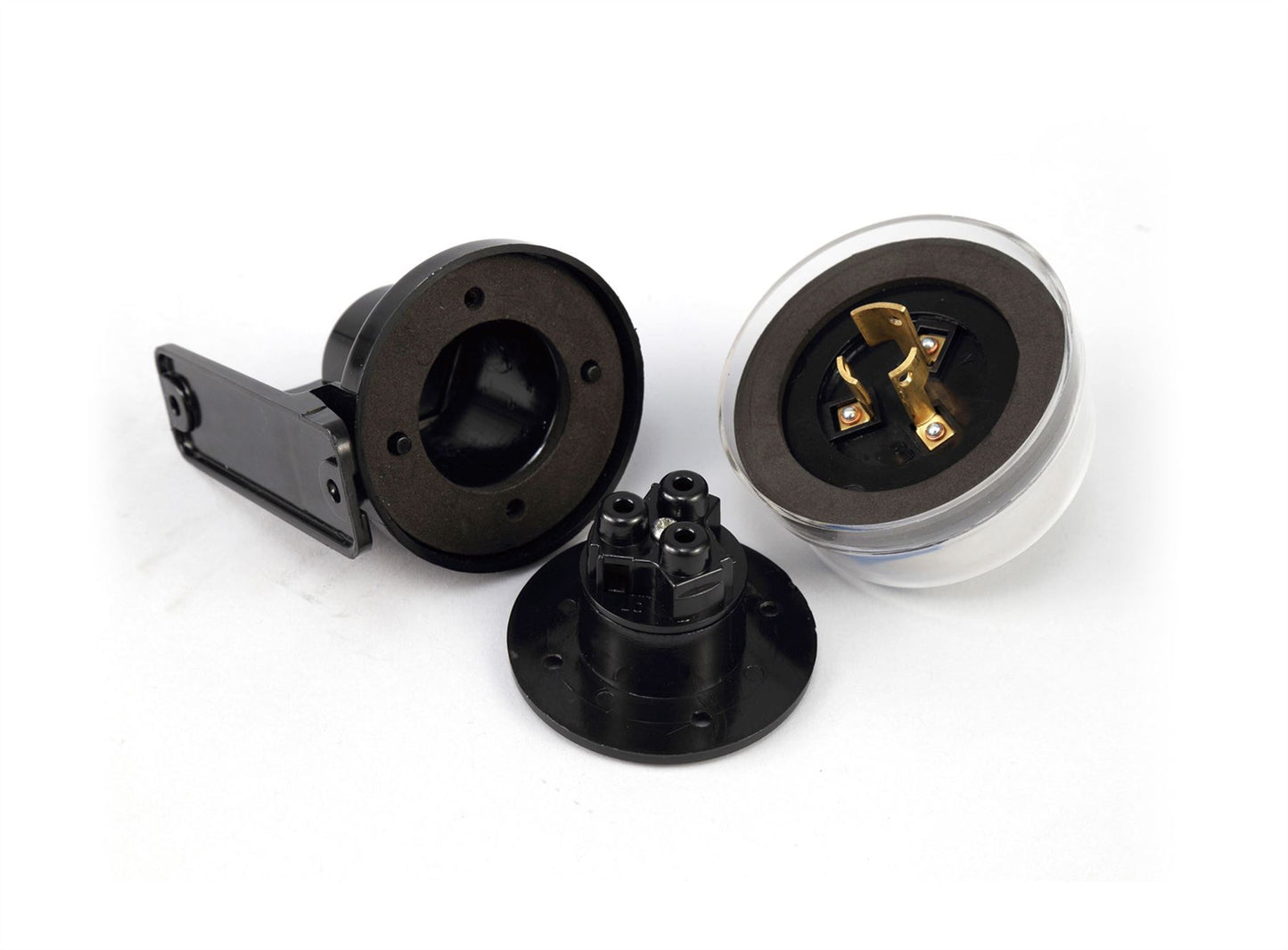 Deco Espial Wall Mounted Photocell Kit IP65 5-45Lux 10A Clear Cover/Black Ancillary