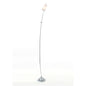 Diyas Lucia Floor Lamp with In-Line Dimmer 1 Light G9 Polished Chrome/Frosted Glass, NOT LED/CFL Compatible