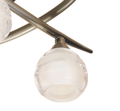 Mantra M1824 Loop Ceiling 3 Light G9 ECO, Antique Brass