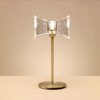 Mantra Kromo Table Lamp 1 Light G9 Sraight Frame, Antique Brass