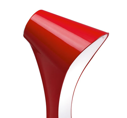 Mantra M1566 Ora Table Lamp 1 Light E27, Gloss Red/White Acrylic/Polished Chrome