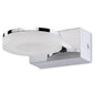 Mantra Fusion Nimbus Wall Light 1 Light 5W LED 3000K, 450lm, Polished Chrome/Frosted Acrylic, 3yrs Warranty