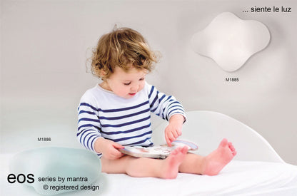 Mantra M1886 Eos Table Lamp 2W LED RGB with Remote Control IP44, 90lm, Opal White, 2yrs Warranty