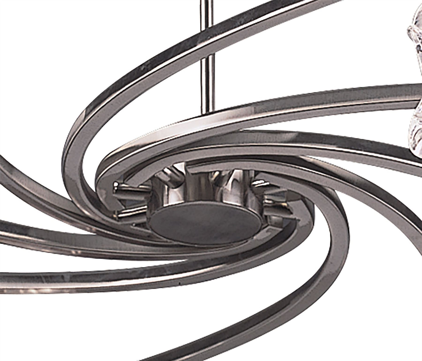 Mantra Rosa 82cm Del Desierto Telescopic Pendant 8 Light G9, Satin Nickel