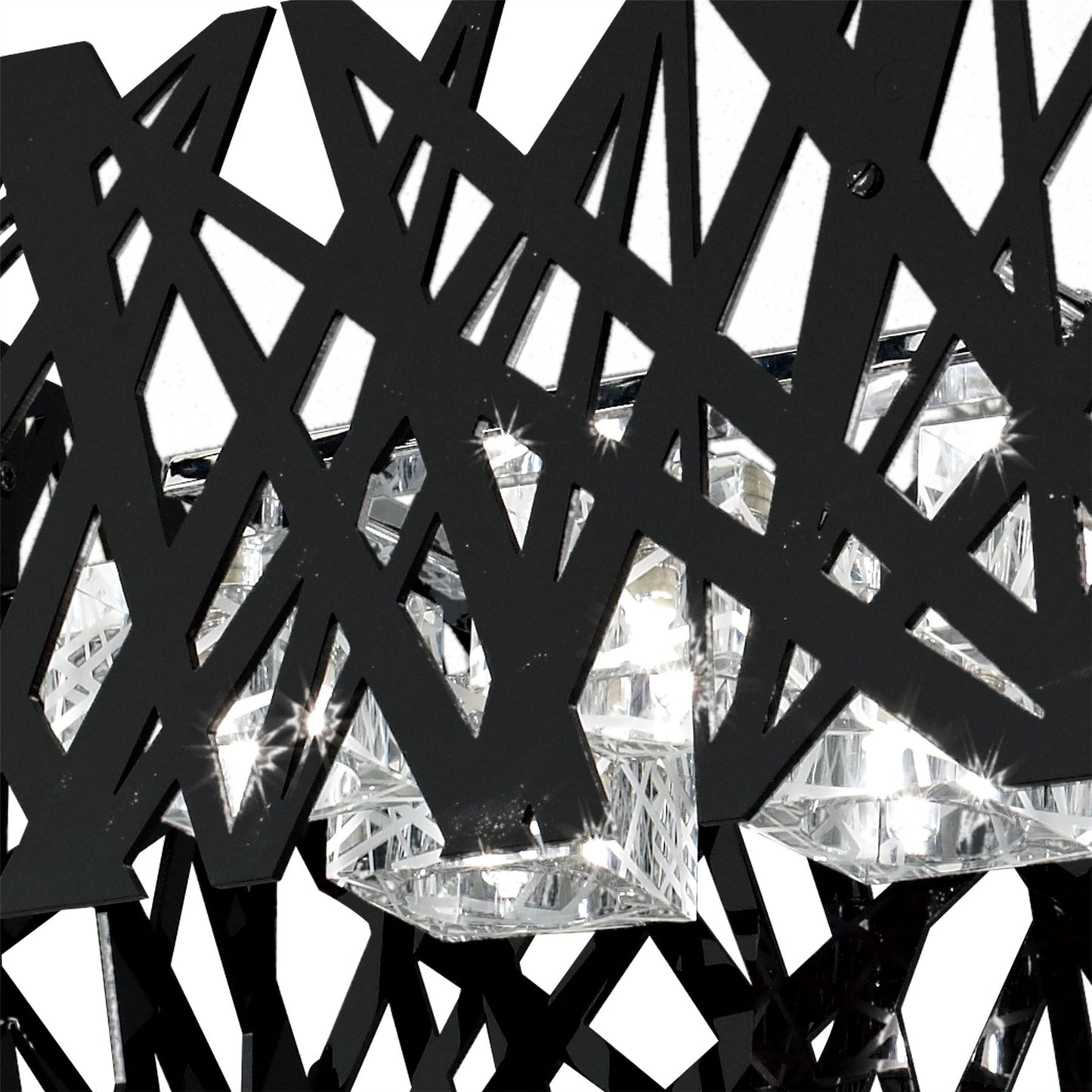 Mantra Tokio Rectangular Telescopic 10 Light G9 Polished Chrome/Black