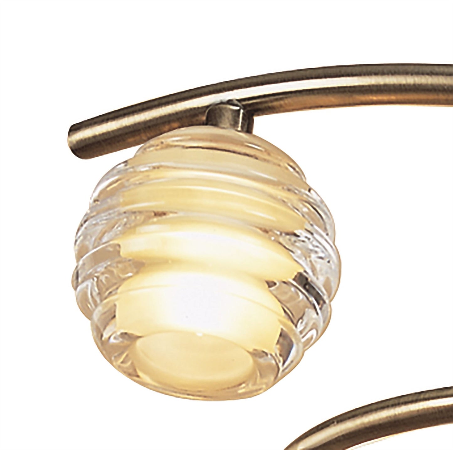 Mantra Sphere 59.3cm Semi Flush 4 Light G9, Antique Brass