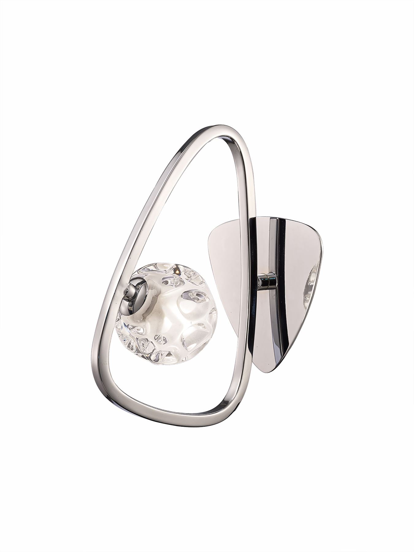 Mantra Lux Switched Wall Light 1 Light G9, Polished Chrome
