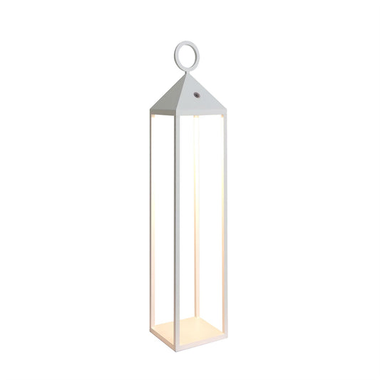 Mantra Fusion Astun Cordless Astun Rechargeable Battery Operated Lantern Large, 2.2W LED, 3000K, 188lm, IP54, USB Charging Cable Included, White, 3yrs Warranty