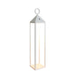 Mantra Fusion Astun Cordless Astun Rechargeable Battery Operated Lantern Large, 2.2W LED, 3000K, 188lm, IP54, USB Charging Cable Included, White, 3yrs Warranty