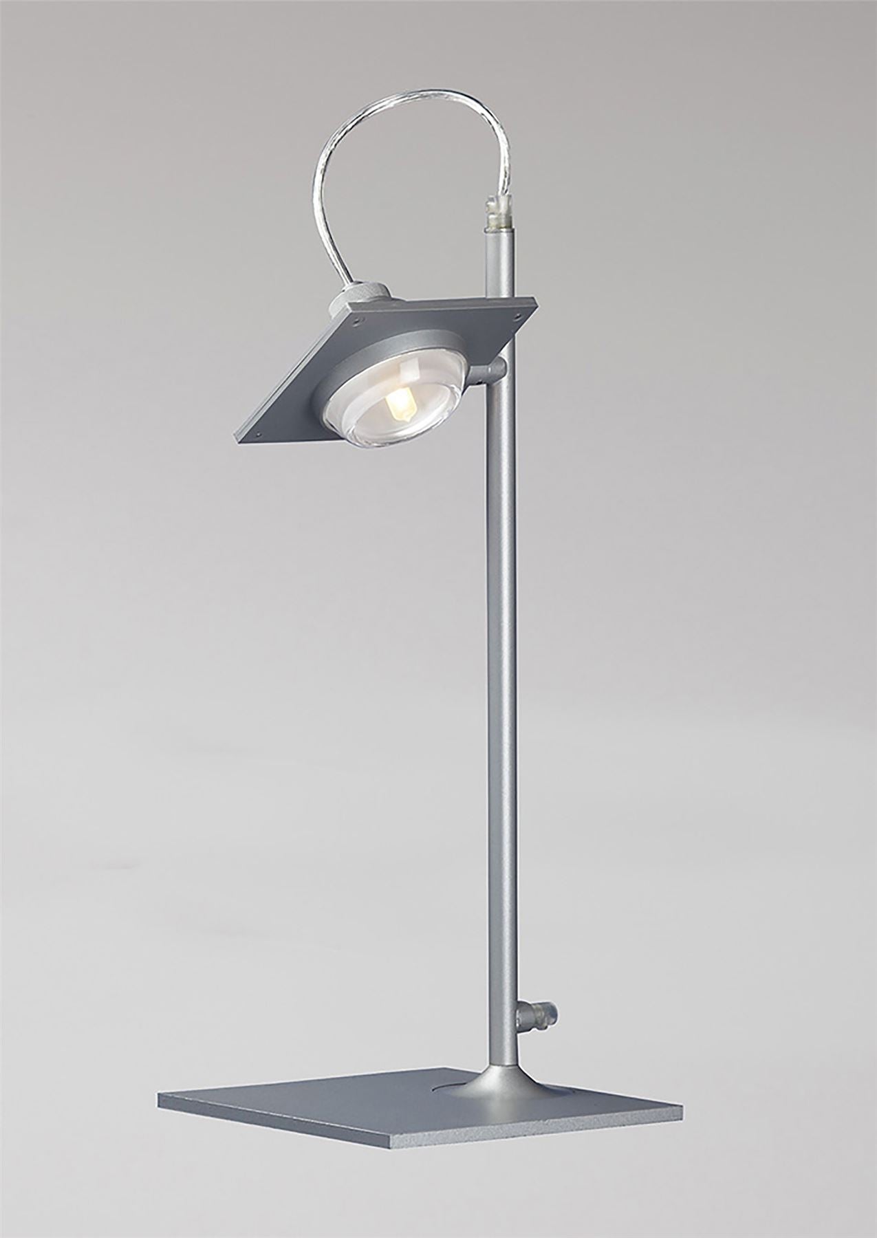 Mantra (0040 008) Ull Table Lamp 1 Light G9 Silver Grey