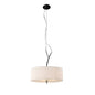 Mantra M1133 Eve Pendant 3 Light E27, Polished Chrome with White Round Shade