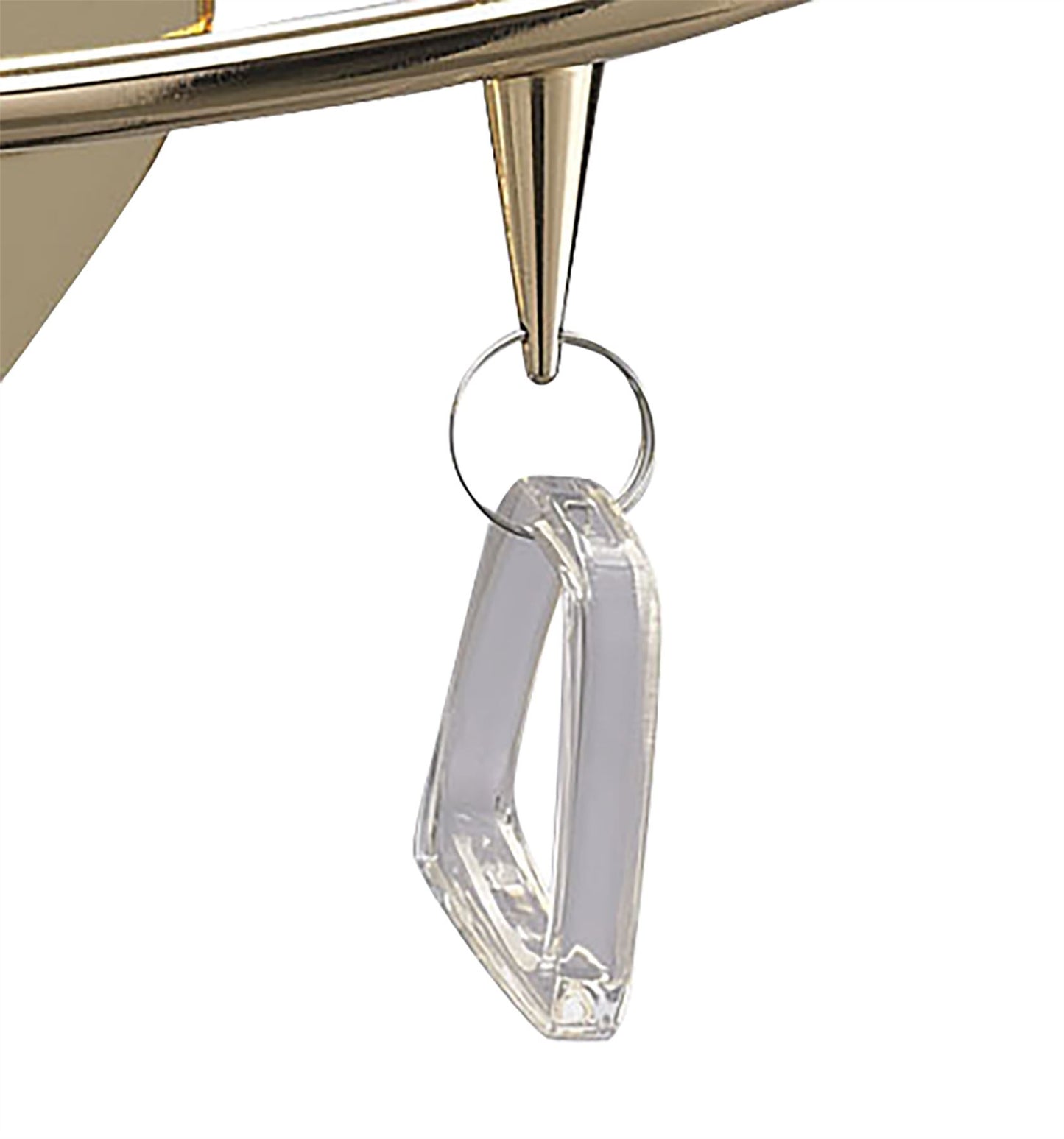 Mantra Mara Wall Light Switched 2 Light E14, French Gold with Ivory White Shade