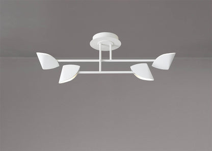Mantra Capuccina Small 4 Light Semi Flush, 30W LED, 3000K, 2100lm, White, 3yrs Warranty