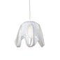Mantra M3740 Phantom Pendant 1 Light E27, Gloss White/Frosted White Glass/Polished Chrome