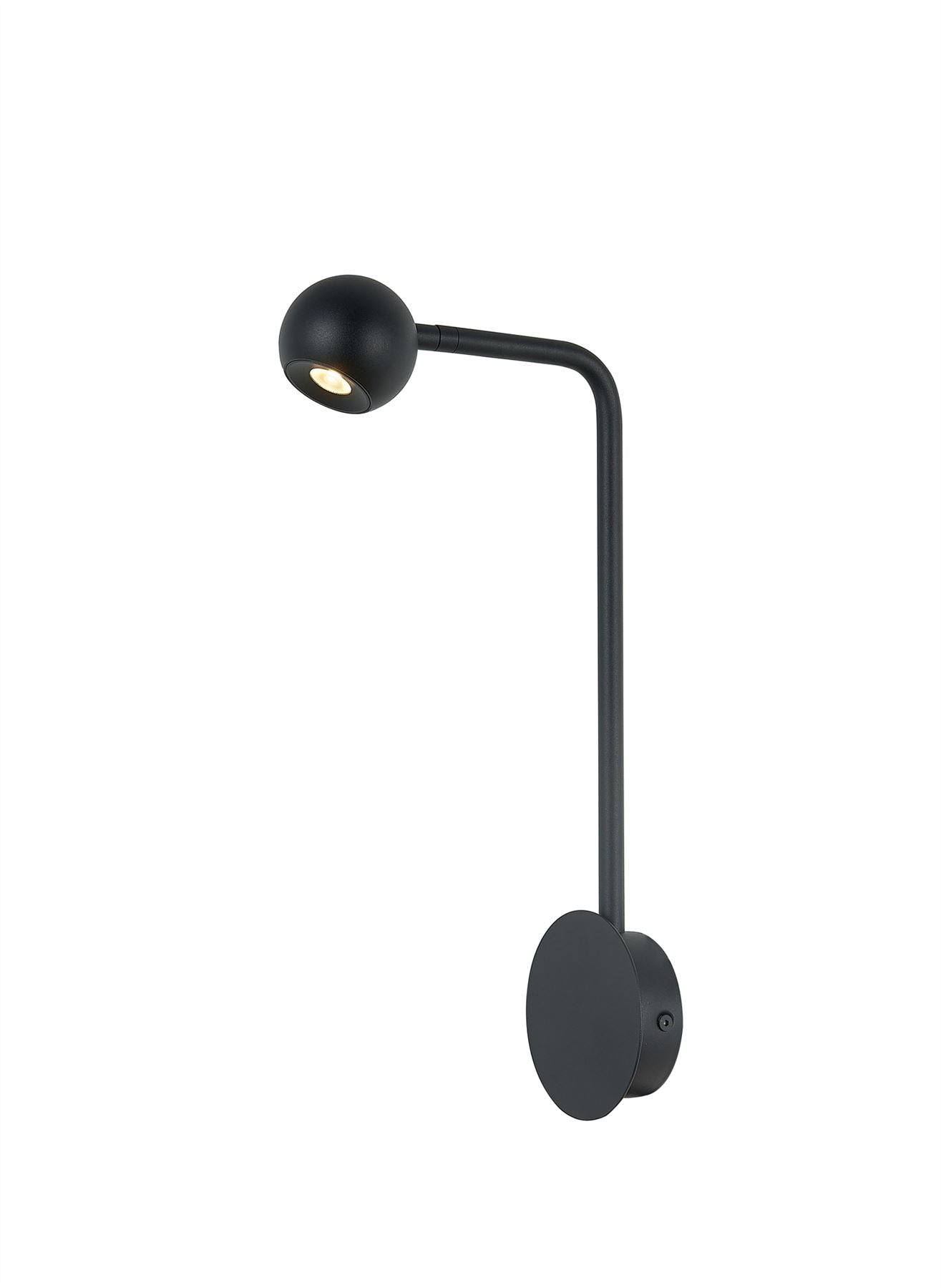 Mantra Fusion Eyes Wall Light, 6W LED, 3000K, 390lm, Sand Black, 3yrs Warranty