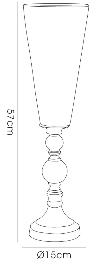 Diyas Home (DH) Celeste Mosaic Goblet Vase Small Polished Chrome Mosaic