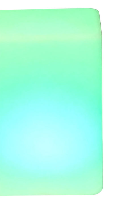 Mantra Huevo Square Shape Waterproof IP68 Could use in swimming pool. 7 Colours+white + candle. with remote control, Opal White Exterior