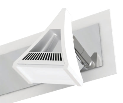 Mantra Fusion Filippo Linear Spot Light 2 Light LED 10W 3000K, 900lm, Matt White/Polished Chrome, 3yrs Warranty