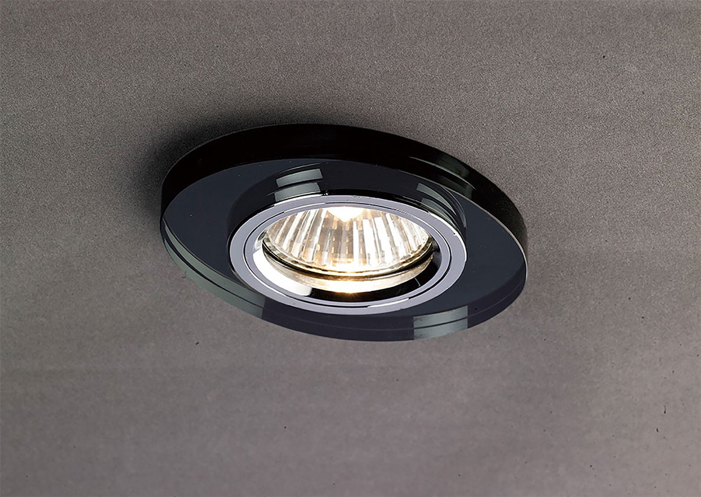 Diyas Crystal Downlights Crystal Downlight Oval Rim Only Black, IL30800 REQUIRED TO COMPLETE THE ITEM, Cut Out: 62mm