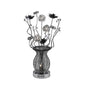 Diyas Home Calista Aluminium (DH) Calista Crystal Table Lamp 4 Light G4 Black, NOT LED/CFL Compatible