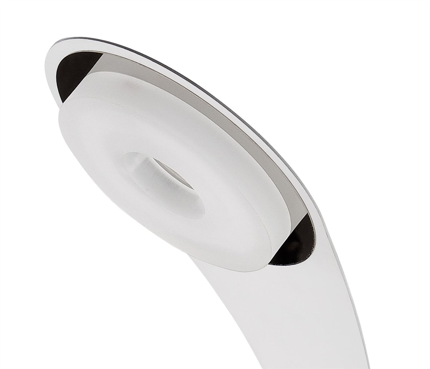 Mantra Fusion Tess Table Lamp 1 Light 5W LED 3000K, 450lm, Matt White/Frosted Acrylic/Polished Chrome, 3yrs Warranty