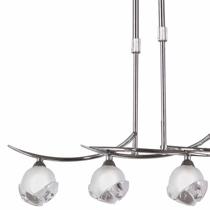 Mantra Fragma Linear Telescopic 4 Light G9 Line, Polished Chrome