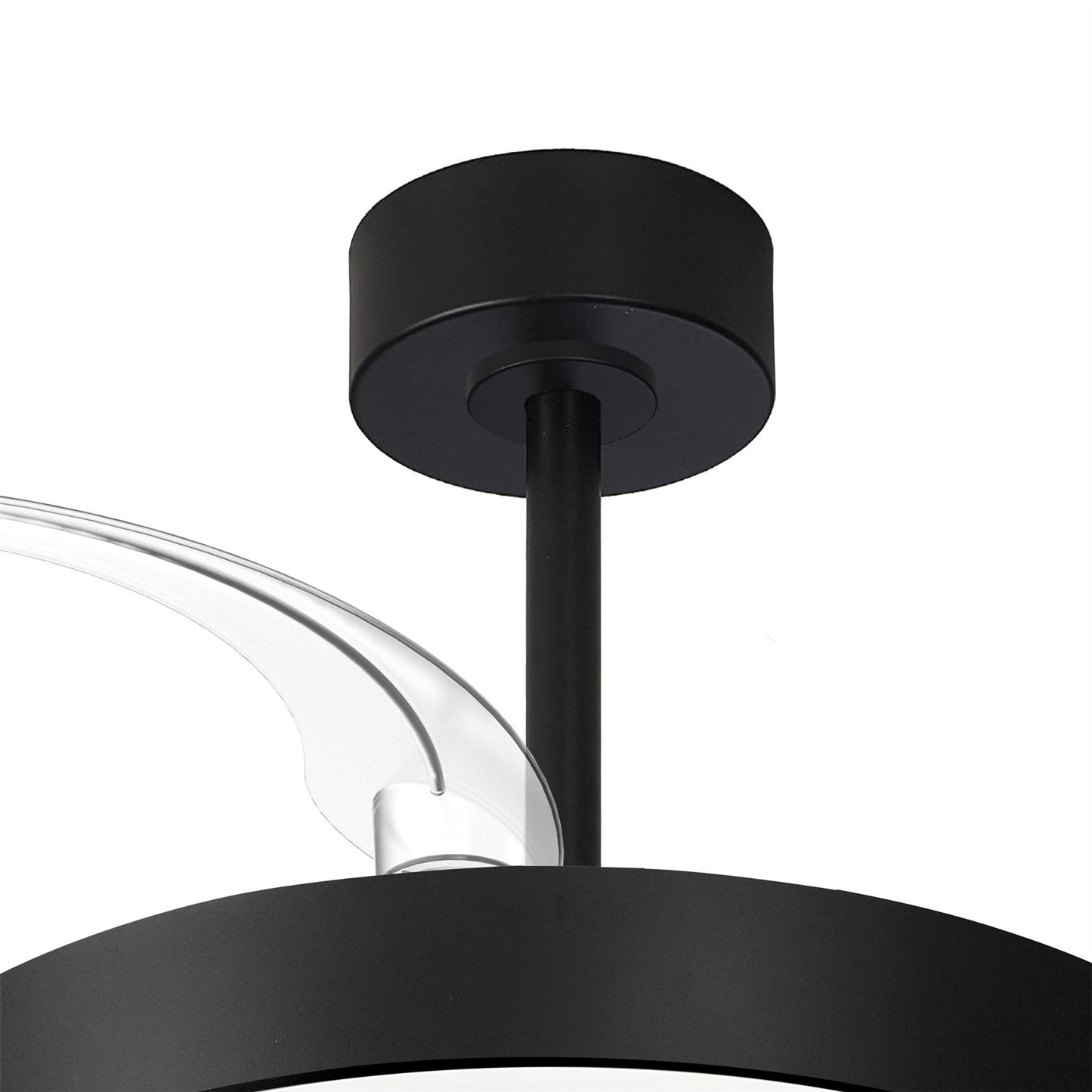 Niseko Fan S 40cm 45W LED Dimmable Ceiling Light With Built-In 25W DC Fan, 2700-5000K Remote Control, 5000lm, Black, 5yrs Warranty