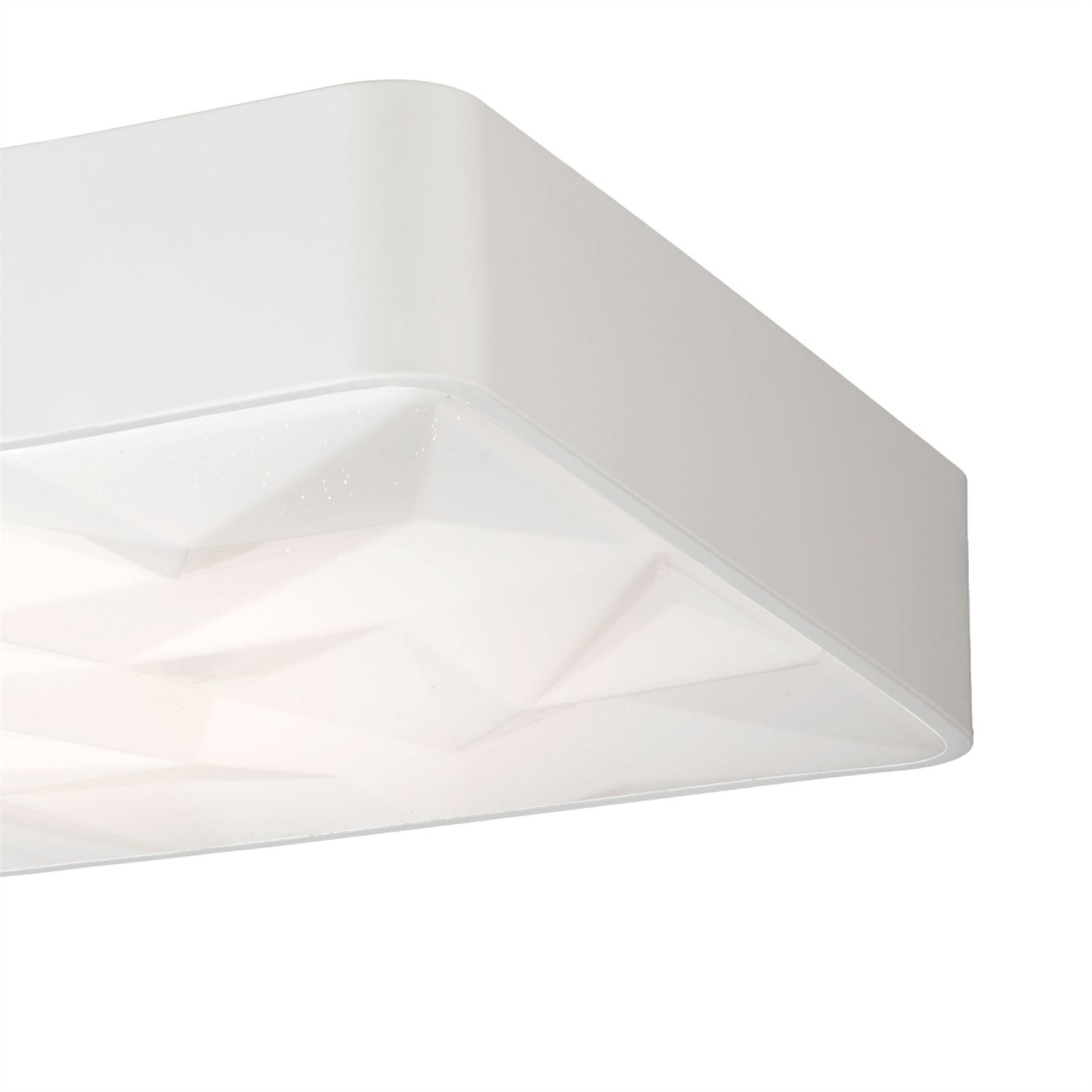 Mantra Fusion M5880 Rombos Flush 50cm Square 40W LED 3000-6500K Tuneable, 3100lm, Remote Control White, 3yrs Warranty - M5880 Ceiling