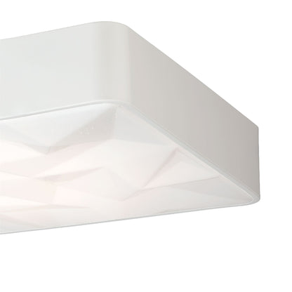 Mantra Fusion M5880 Rombos Flush 50cm Square 40W LED 3000-6500K Tuneable, 3100lm, Remote Control White, 3yrs Warranty - M5880 Ceiling